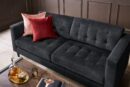 Anthena Polyester Sofa - Charcoal
