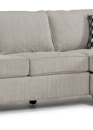 Flipp-it Sofa with Reversible Chaise/Ottoman - Platinum