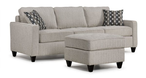 Flipp-it Sofa with Reversible Chaise/Ottoman - Platinum - Image 5