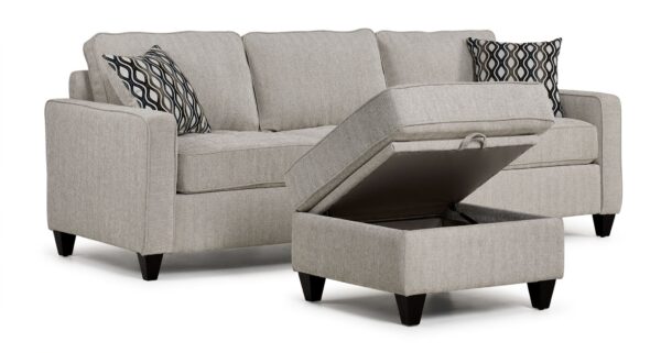 Flipp-it Sofa with Reversible Chaise/Ottoman - Platinum - Image 7