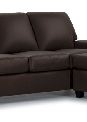 Icon Leather Sofa Chaise - Mocha