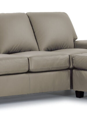 Icon Leather Sofa Chaise - Cloud Grey