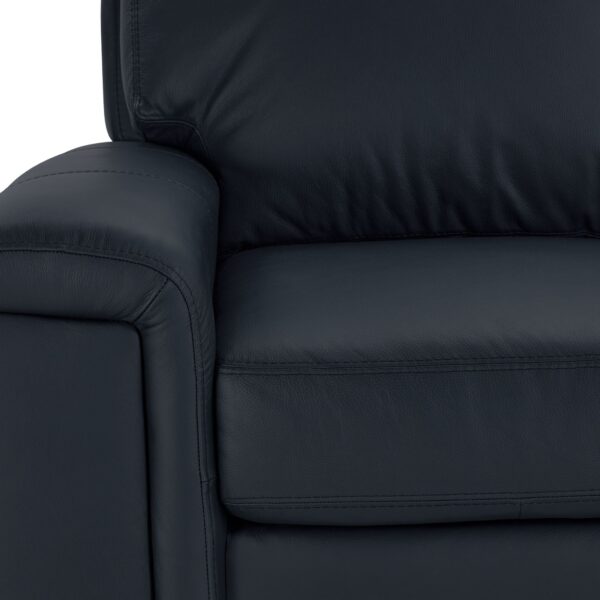 Icon Leather Sofa Chaise - Navy - Image 3