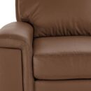 Icon Leather Sofa Chaise - Saddle