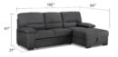 Tessaro Pop-Up Sofa Bed - Charcoal