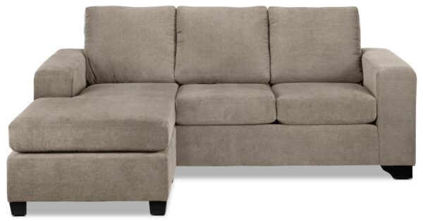 Fava Chaise Sofa - Pewter - Image 6