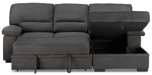 Tessaro Pop-Up Sofa Bed - Charcoal - Image 11