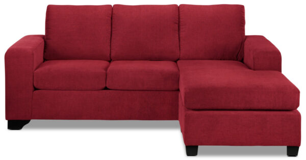 Fava Chaise Sofa - Red - Image 5