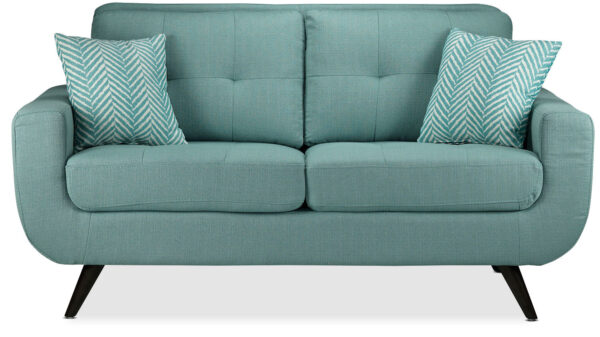Julian Loveseat - Teal - Image 3
