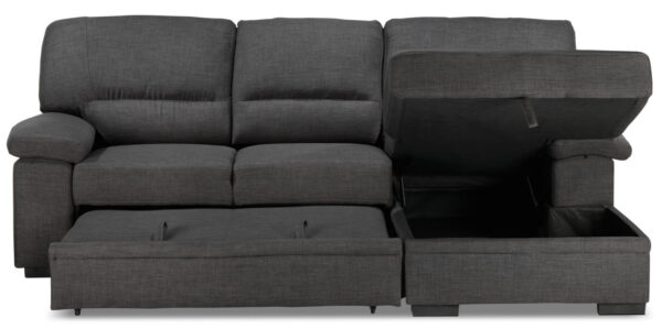 Tessaro Pop-Up Sofa Bed - Charcoal - Image 12
