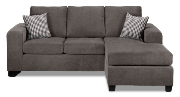 Fava Chaise Sofa - Grey - Image 2