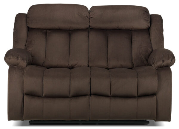 Alabama Reclining Loveseat - Deep Brown - Image 3