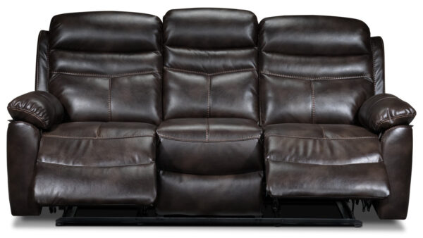 Devon Reclining Sofa - Brown - Image 6