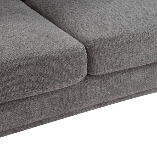 Cosmo 80" Fabric Sofa with Tufted Back Cushions - Charcoal | Sofa Cosmo de 80 po en tissu avec coussins de dossier capitonnés - anthracite - Image 5