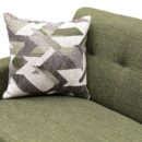 Kort & Co. Freeman 80” Linen-Look Fabric Condo Size Sofa with Wood Legs - Avocado Green | Sofa Freeman de Kort & Co. de 80 po de format condo en tissu d’apparence lin avec base et pattes en bois - vert avocat