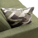 Kort & Co. Freeman 80” Linen-Look Fabric Condo Size Sofa with Wood Legs - Avocado Green | Sofa Freeman de Kort & Co. de 80 po de format condo en tissu d’apparence lin avec base et pattes en bois - vert avocat