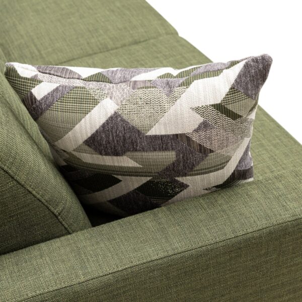 Kort & Co. Freeman 80” Linen-Look Fabric Condo Size Sofa with Wood Legs - Avocado Green | Sofa Freeman de Kort & Co. de 80 po de format condo en tissu d’apparence lin avec base et pattes en bois - vert avocat - Image 8