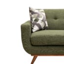 Kort & Co. Freeman 80” Linen-Look Fabric Condo Size Sofa with Wood Legs - Avocado Green | Sofa Freeman de Kort & Co. de 80 po de format condo en tissu d’apparence lin avec base et pattes en bois - vert avocat