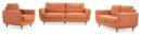 Cosmo 80" Fabric Sofa with Tufted Back Cushions - Orange | Sofa Cosmo de 80 po en tissu avec coussins de dossier capitonnés - orangé