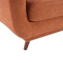 Cosmo 80" Fabric Sofa with Tufted Back Cushions - Orange | Sofa Cosmo de 80 po en tissu avec coussins de dossier capitonnés - orangé