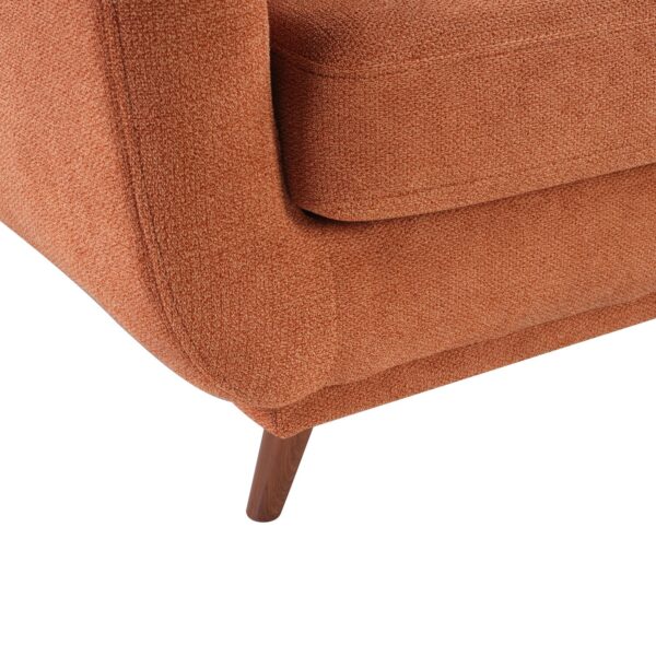 Cosmo 80" Fabric Sofa with Tufted Back Cushions - Orange | Sofa Cosmo de 80 po en tissu avec coussins de dossier capitonnés - orangé - Image 4