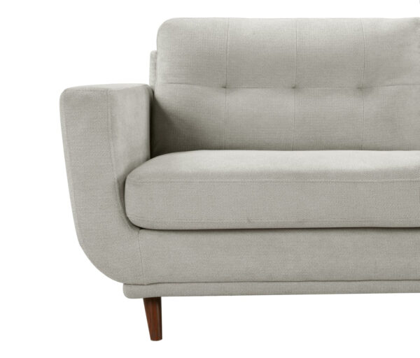 Cosmo 80" Fabric Sofa with Tufted Back Cushions - Grey | Sofa Cosmo de 80 po en tissu avec coussins de dossier capitonnés - gris - Image 3