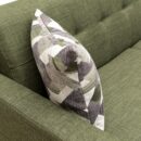 Kort & Co. Freeman 80” Linen-Look Fabric Condo Size Sofa with Wood Legs - Avocado Green | Sofa Freeman de Kort & Co. de 80 po de format condo en tissu d’apparence lin avec base et pattes en bois - vert avocat