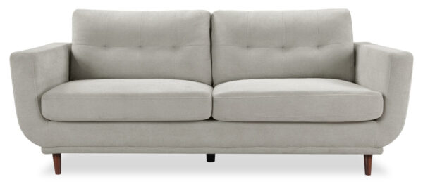 Cosmo 80" Fabric Sofa with Tufted Back Cushions - Grey | Sofa Cosmo de 80 po en tissu avec coussins de dossier capitonnés - gris