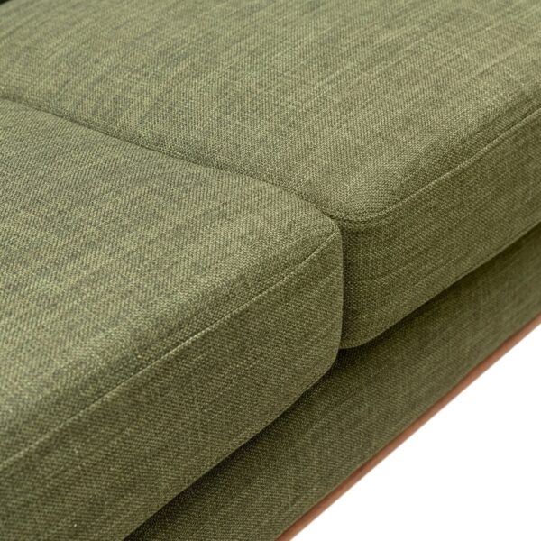 Kort & Co. Freeman 80” Linen-Look Fabric Condo Size Sofa with Wood Legs - Avocado Green | Sofa Freeman de Kort & Co. de 80 po de format condo en tissu d’apparence lin avec base et pattes en bois - vert avocat - Image 10