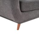 Cosmo 80" Fabric Sofa with Tufted Back Cushions - Charcoal | Sofa Cosmo de 80 po en tissu avec coussins de dossier capitonnés - anthracite