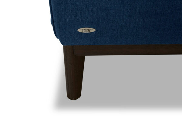 Cindy Crawford Home Gena 78.7" Linen-Look Fabric Condo Size Sofa with Removable Back Cushions - Midnight Blue | Sofa Gena de Cindy Crawford Home de 78,7 po de format condo en tissu d’apparence lin avec coussins de dossier amovibles - bleu minuit - Image 8