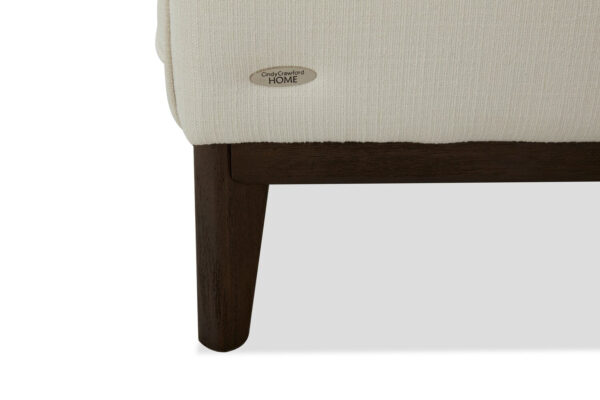 Cindy Crawford Home Gena 78.7" Linen-Look Fabric Condo Size Sofa with Removable Back Cushions - Cotton White | Sofa Gena de Cindy Crawford Home de 78,7 po de format condo en tissu d’apparence lin avec coussins de dossier amovibles - blanc coton - Image 7
