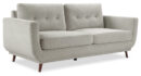 Cosmo 80" Fabric Sofa with Tufted Back Cushions - Grey | Sofa Cosmo de 80 po en tissu avec coussins de dossier capitonnés - gris