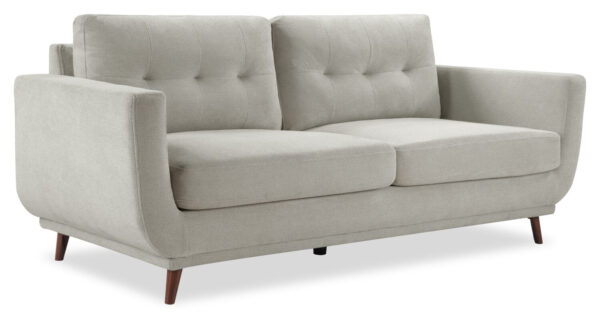 Cosmo 80" Fabric Sofa with Tufted Back Cushions - Grey | Sofa Cosmo de 80 po en tissu avec coussins de dossier capitonnés - gris - Image 2