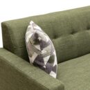Kort & Co. Freeman 80” Linen-Look Fabric Condo Size Sofa with Wood Legs - Avocado Green | Sofa Freeman de Kort & Co. de 80 po de format condo en tissu d’apparence lin avec base et pattes en bois - vert avocat