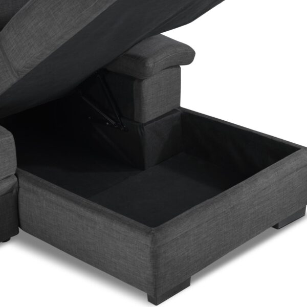 Tessaro Pop-Up Sofa Bed - Charcoal - Image 14
