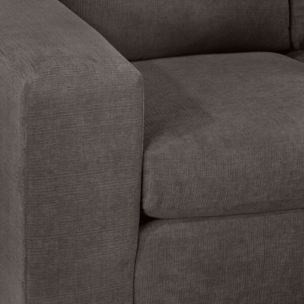 Fava Chaise Sofa - Grey - Image 7