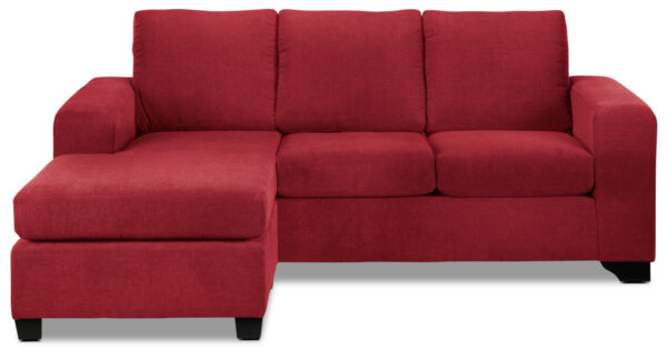 Fava Chaise Sofa - Red - Image 4