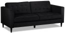 Anthena Polyester Sofa - Charcoal